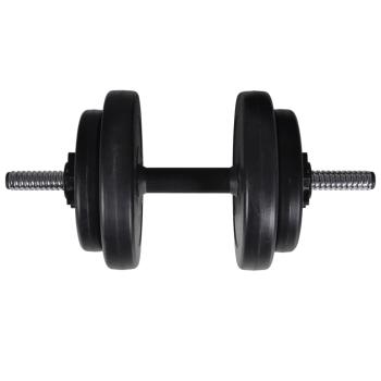 Kraftturm zur Wandmontage mit Lang- und Kurzhantel-Set 60,5 kg