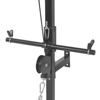 Kraftturm zur Wandmontage mit Lang- und Kurzhantel-Set 60,5 kg