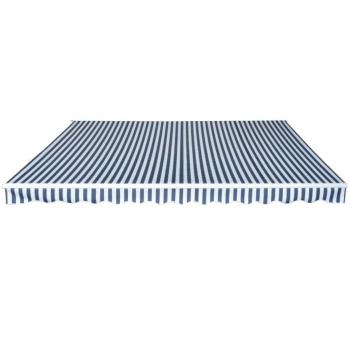 Gelenkarmmarkise 450 cm Blau/Weiß