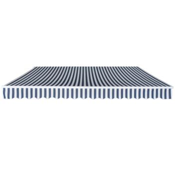Gelenkarmmarkise 400 cm Blau/Weiß