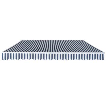Gelenkarmmarkise 400 cm Blau/Weiß