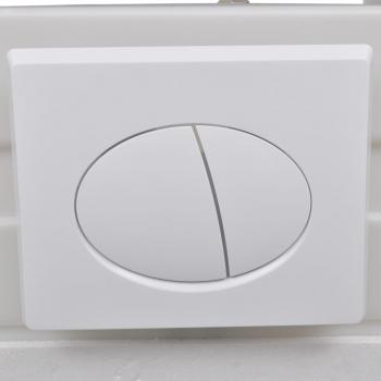 Hänge-Toilette mit Einbau-Spülkasten Keramik Schwarz
