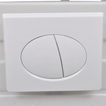 Hänge-Toilette mit Einbau-Spülkasten Keramik Schwarz