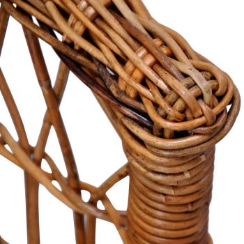 Gartenstühle 2 Stk. Natürliches Rattan Braun