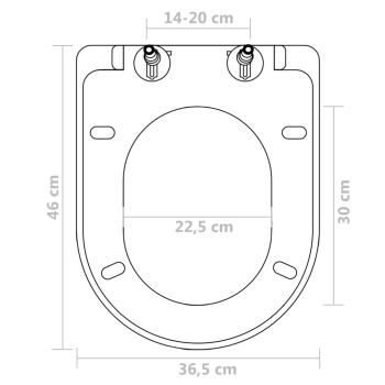 Toilettensitze mit Absenkautomatik 2 Stk. Kunststoff Weiß