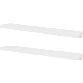 Wandregale 4 Stk. Weiß 120 cm