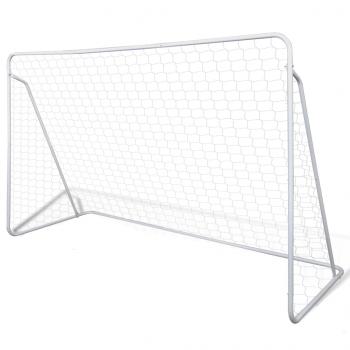 Fußball-Tornetze 2 Stück 240 x 90 x 150 cm Stahl