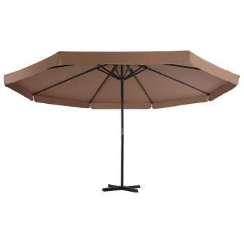 Sonnenschirm mit Schirmständer Taupe