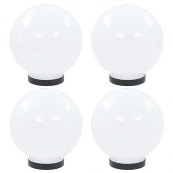 ARDEBO.de - LED-Gartenleuchten 4 Stk. Kugelförmig 20 cm PMMA