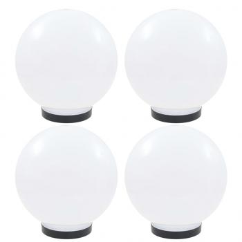 ARDEBO.de - LED-Gartenleuchten 4 Stk. Kugelförmig 25 cm PMMA