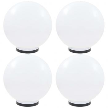 ARDEBO.de - LED-Gartenleuchten 4 Stk. Kugelförmig 40 cm PMMA
