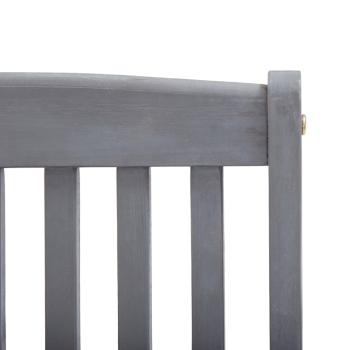 7-tlg. Garten-Essgruppe Massivholz Akazie Grau