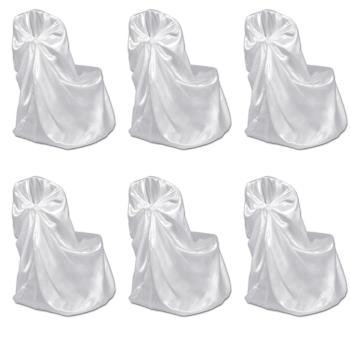 Stuhlhussen für Hochzeit Bankett 12 Stk. Weiß