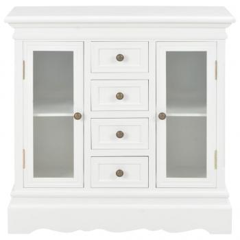 Sideboard Weiß 70x28x70 cm Massivholz Kiefer