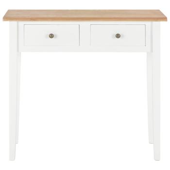 Frisiertisch Konsolentisch Weiß 79 x 30 x 74 cm Holz