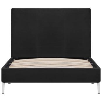 Bettgestell Schwarz Stoff 90x200 cm