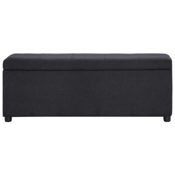 Bank mit Staufach 116 cm Schwarz Polyester 