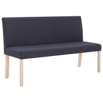 Sitzbank 139,5 cm Dunkelgrau Polyester