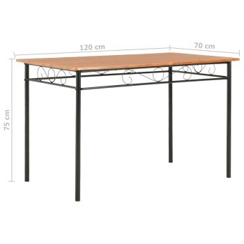 Esstisch Braun 120×70×75 cm MDF