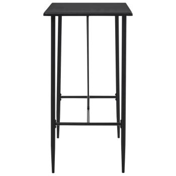 Bartisch Schwarz 120 x 60 x 110 cm MDF
