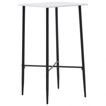 ARDEBO.de - Bartisch Weiß 60 x 60 x 111 cm MDF