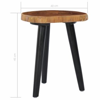 Couchtisch 40 x 45 cm Teak Massiv