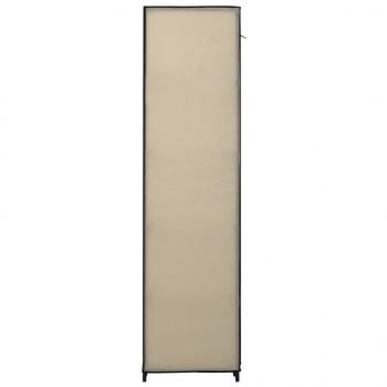 Faltschrank Creme 110x45x175 cm Stoff