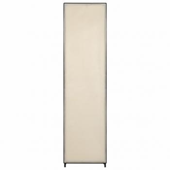 Kleiderschrank mit 4 Fächern Creme 175 x 45 x 170 cm