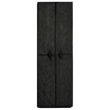 Schuhschrank Schwarz 60x30x166 cm Stoff
