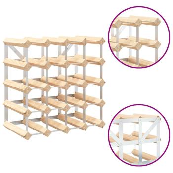 Weinregal für 20 Flaschen Massivholz Kiefer