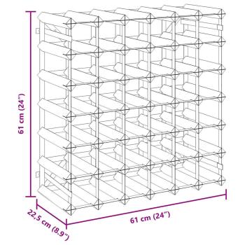 Weinregal für 42 Flaschen Massivholz Kiefer