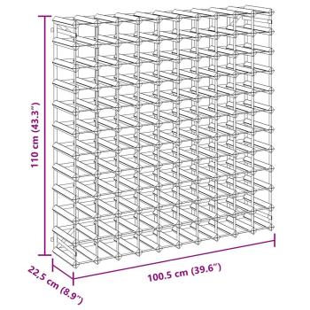 Weinregal für 120 Flaschen Massivholz Kiefer