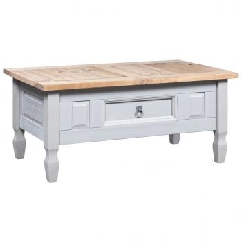 Couchtisch Mexiko-Stil Kiefernholz Grau 100x55x44 cm
