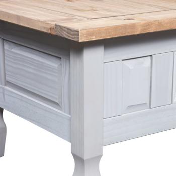Couchtisch Mexiko-Stil Kiefernholz Grau 100x55x44 cm