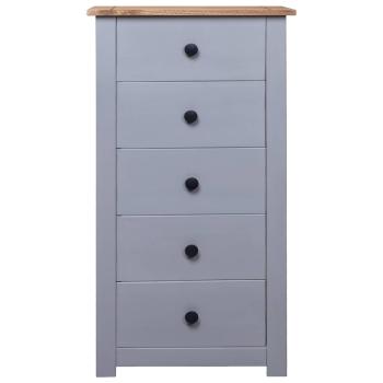 Sideboard Grau 46x40x89 cm Kiefernholz Panama
