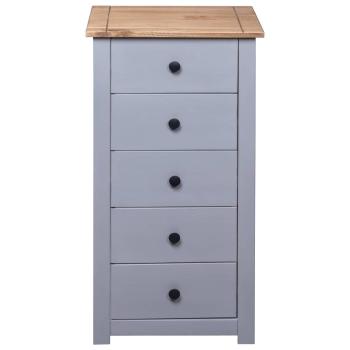 Sideboard Grau 46x40x89 cm Kiefernholz Panama