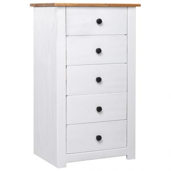 ARDEBO.de - Sideboard Weiß 46x40x89 cm Kiefernholz Panama