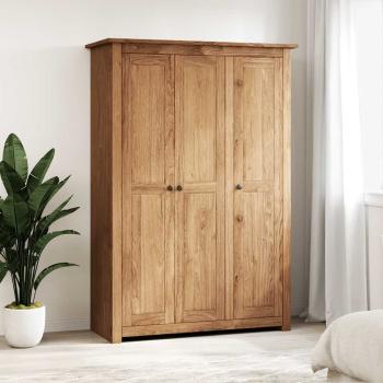 Kleiderschrank 3-Türig 118×50×171,5 cm Kiefer Panama Serie