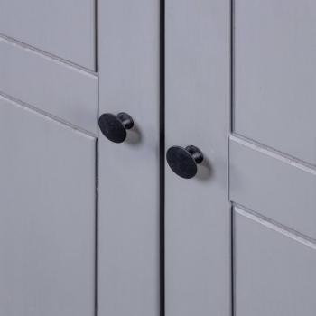 Kleiderschrank Grau 80x50x171,5 cm Kiefernholz Panama