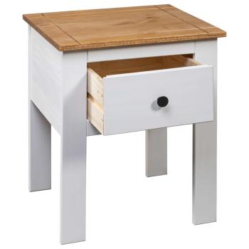 Nachttisch Weiß 46x40x57 cm Kiefernholz Panama