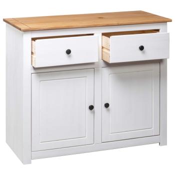 Sideboard Weiß 93x40x80 cm Kiefernholz Panama