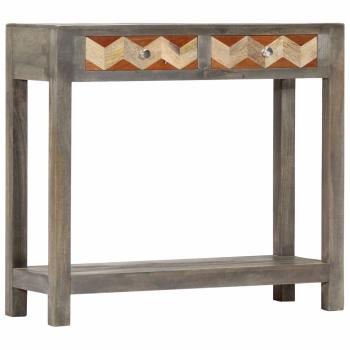 ARDEBO.de - Konsolentisch Grau 86x30x76 cm Massivholz Mango