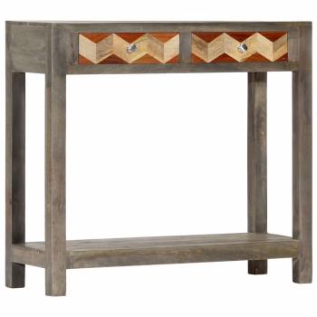 Konsolentisch Grau 86x30x76 cm Massivholz Mango
