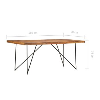 Esstisch 180 x 90 x 76 cm Massivholz Akazie