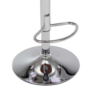 Barhocker 2 Stk. Creme Bugholz und Kunstleder 