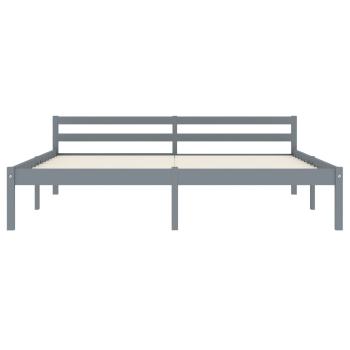 Massivholzbett Grau Kiefer 160x200 cm