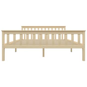 Massivholzbett Helles Holz Kiefernholz 160x200 cm 