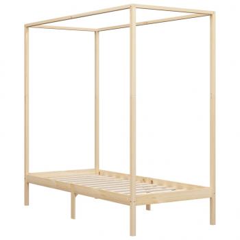 ARDEBO.de - Himmelbett-Gestell Massivholz Kiefer 90 x 200 cm