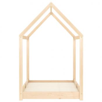Kinder-Bettgestell Massivholz Kiefer 70 x 140 cm