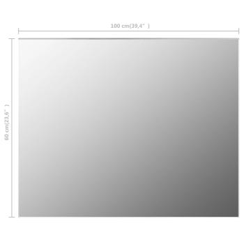 Rahmenloser Spiegel 100x60 cm Glas